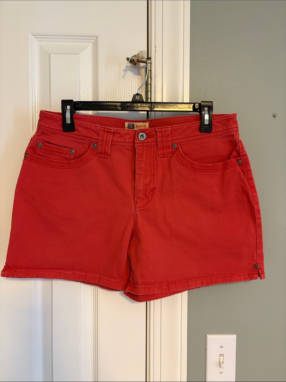 Faded Glory Rust Color Denim Shorts
